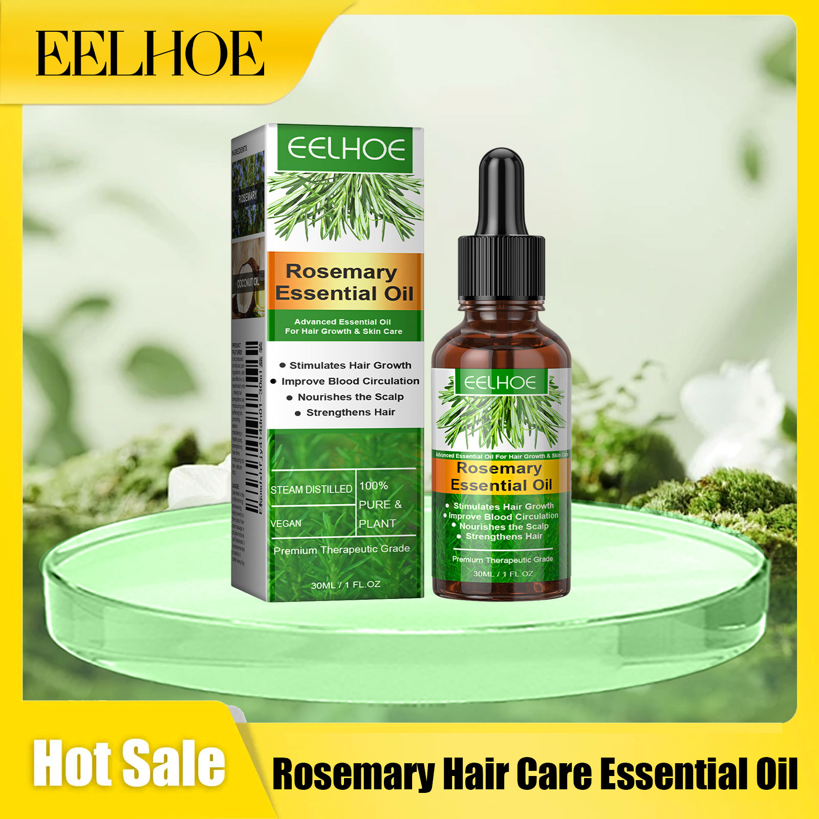 Hair Care Essential Oil - イールホー ローズマリー ヘアケア エッセンシャルオイル 育毛促進 脱毛抑制