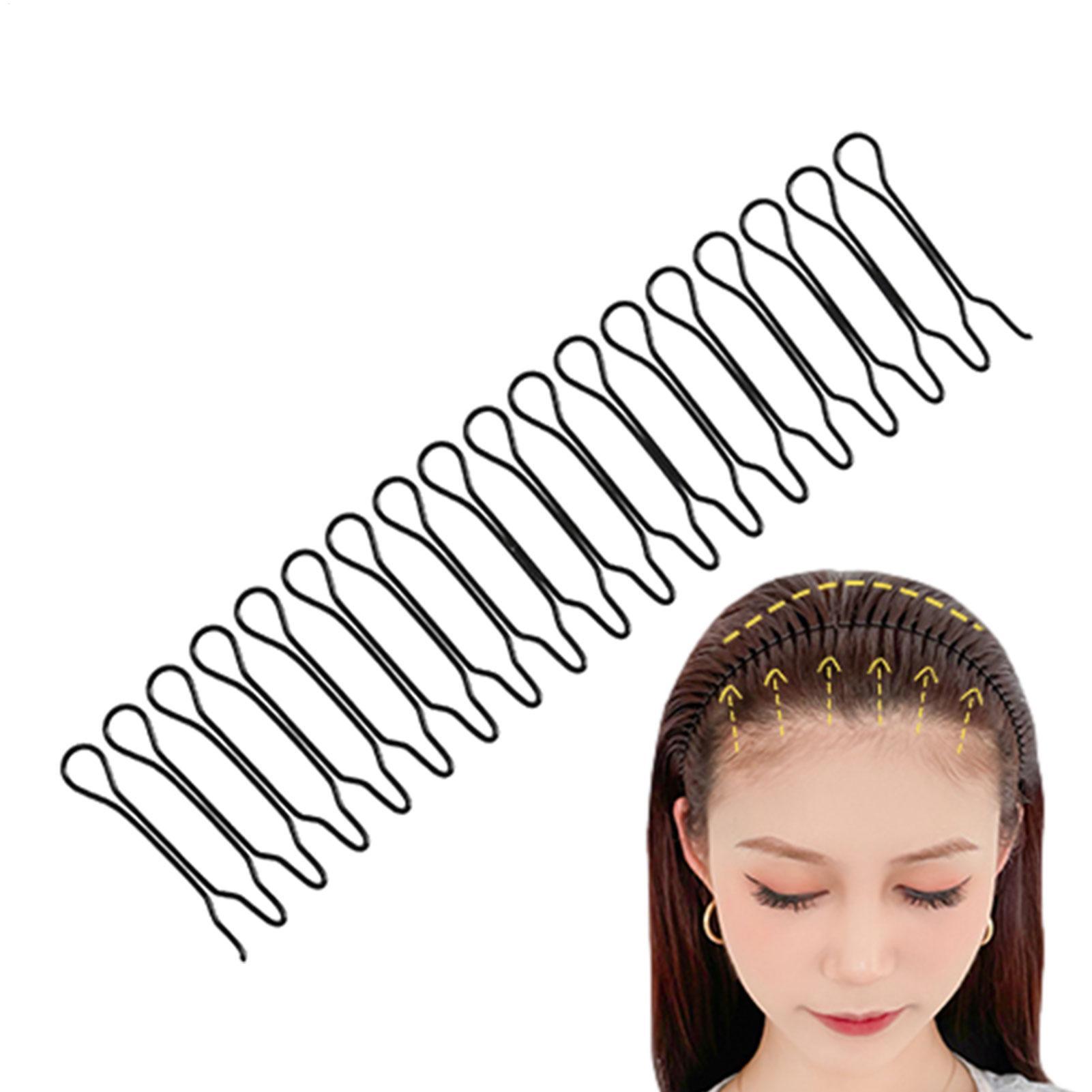 Hair Care Wavy Hair - 1/5個入り スタイリッシュな目に見えないヘアスタイリングクリップ コーミングツール ロールカーブニードル 前髪固定用インサートコーム ウェーブヘアトリミングフォーク