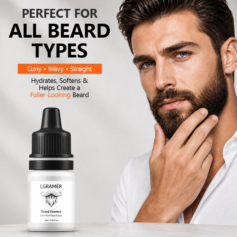 Hair Care Hair Serum - 男性用ひげ成長血清 顔の毛包に栄養を与える ひげの脱落を軽減する ひげを長くして強化する 自然なひげケアを実現する