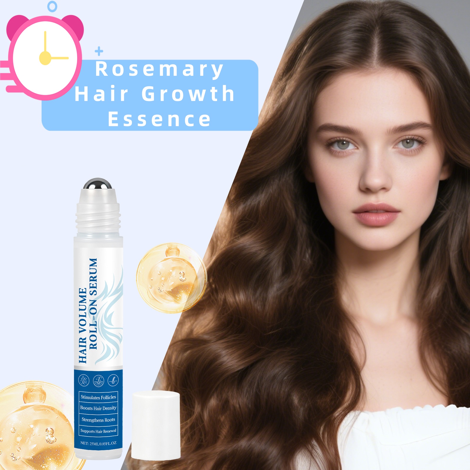 Hair Care Hair Serum - ローズマリー育毛エッセンスオイルコントロール 根元栄養補給 頭皮ダメージ修復 ツヤ出し効果 柔らかな髪へ導くヘアケアセラム