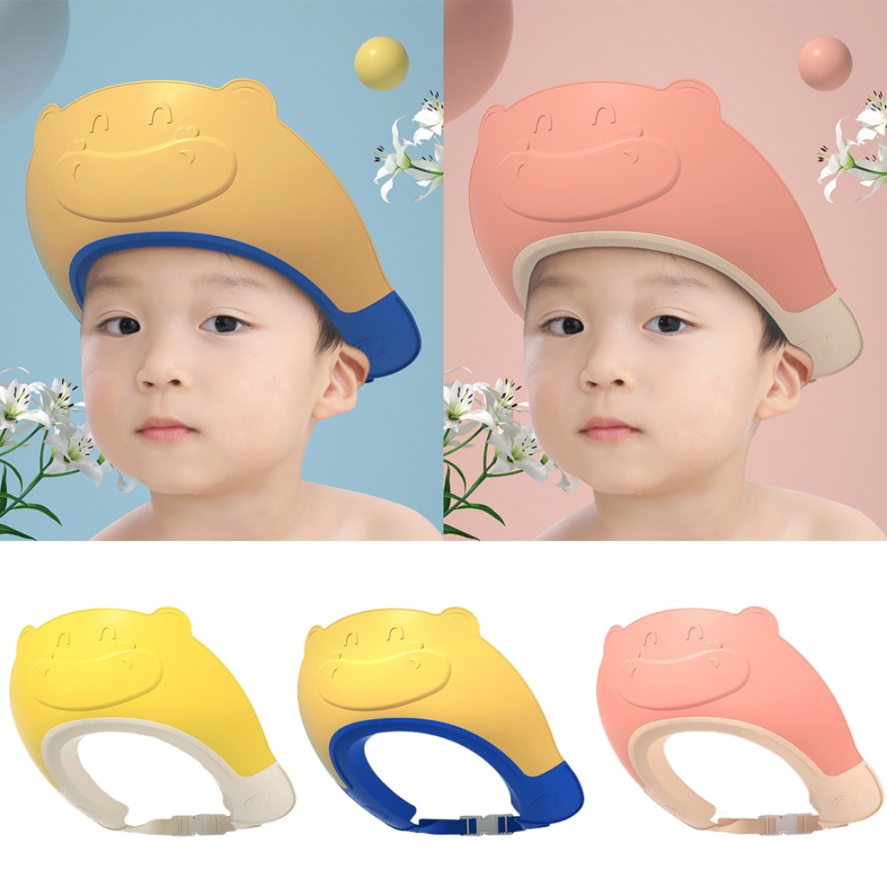 Hair Care For Baby - シャンプーアーティファクト ベビーシャワーキャップ 耳保護 入浴用ヘアウォッシュハット 安全調整可能 バスヘッドカバー