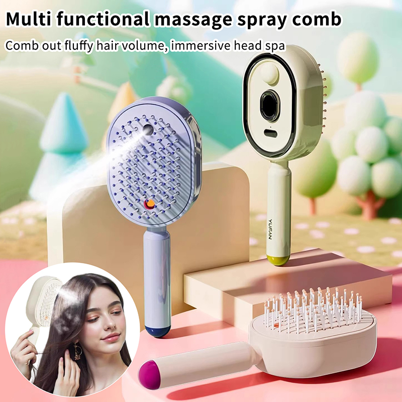多機能マッサージコーム、電動スプレーエアクッション頭皮マッサ - Hair Care Essential Oil のレビューと価格