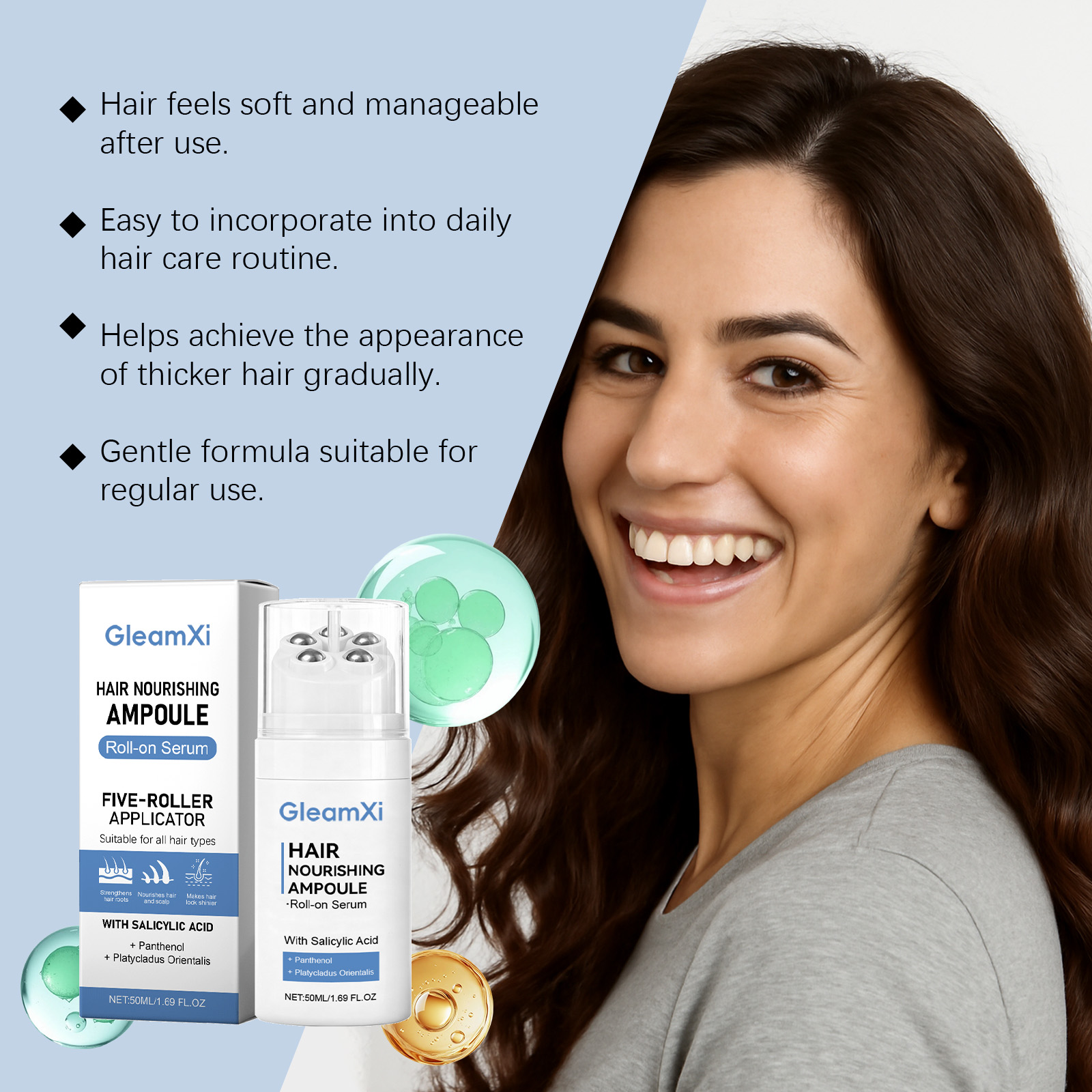 プラティクラダス ヘアナリッシング セラム ロールオン 髪の - Hair Care Hair Serum のレビューと価格