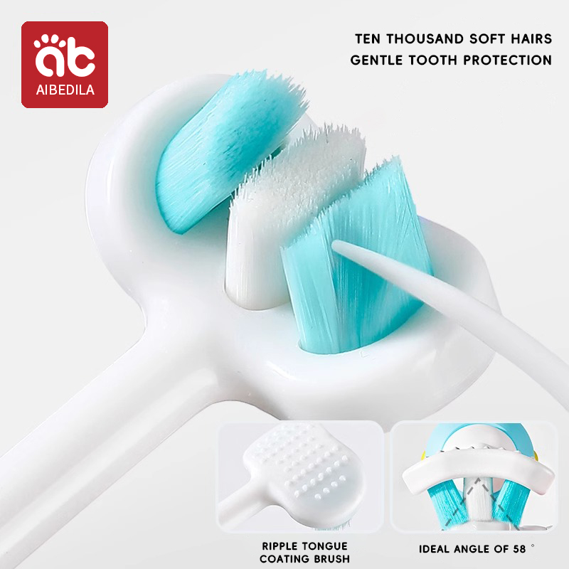 3Dステレオ3面歯ブラシ,超微細,柔らかい髪,赤ちゃん用,舌 - Hair Care For Baby のレビューと価格