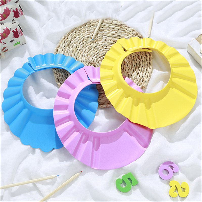 3 色子供調節可能な安全シャンプーシャワーキャップバス保護ソ - Hair Care For Baby のレビューと価格