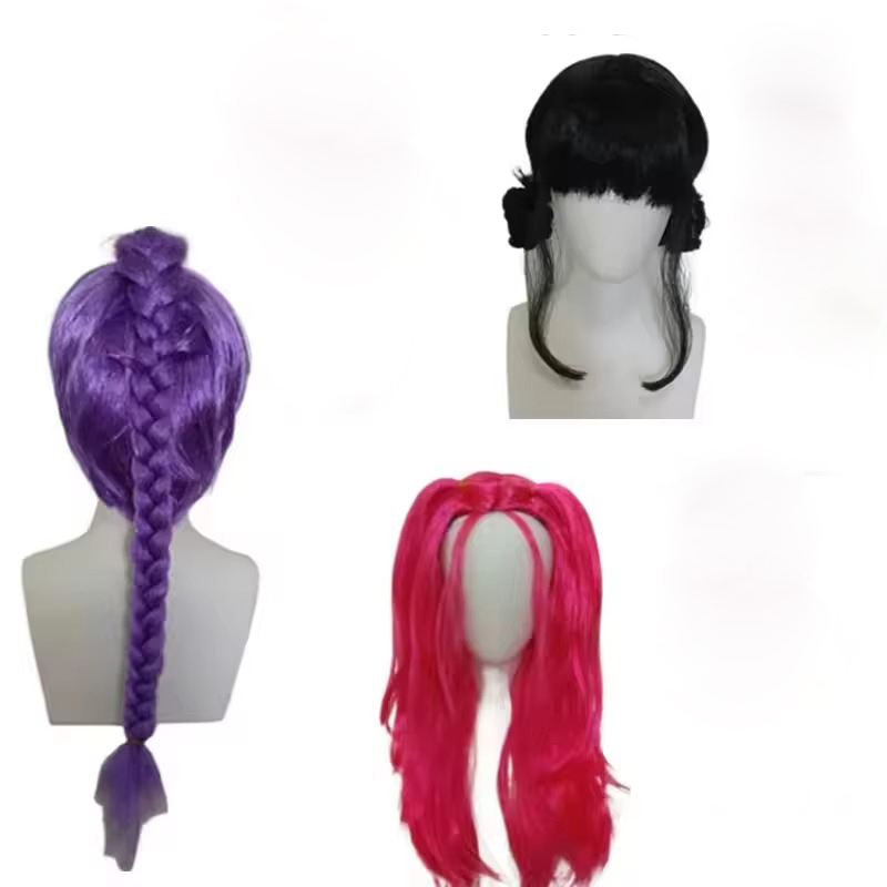 アニメロングパープル編み込みヘアエクステンションポニーテール - Crochet Braiding Hair のレビューと価格