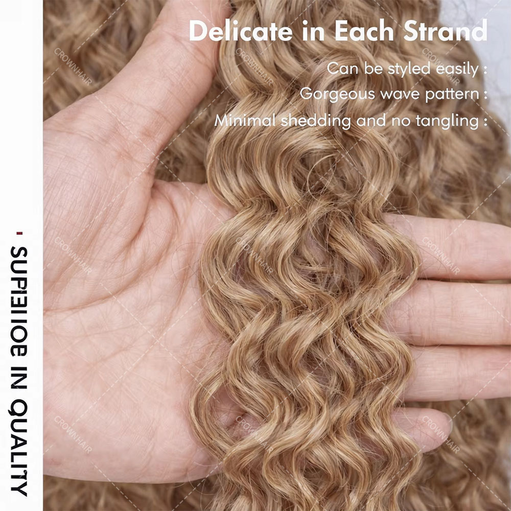 # 27個入り ハニーブロンド フェザークロシェ 人毛 ノッ - Crochet Braiding Hair のレビューと価格