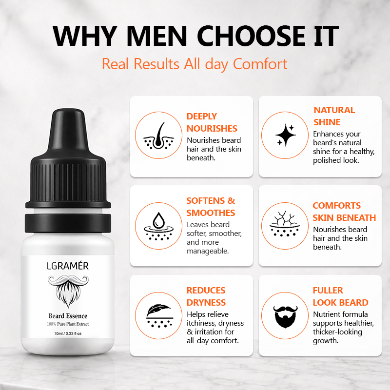男性用ひげ成長血清 顔の毛包に栄養を与える ひげの脱落を軽減 - Hair Care Hair Serum のレビューと価格
