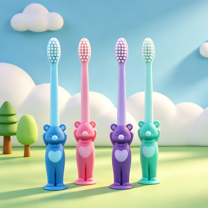リトルベア子供用小さなヘッド歯肉ケアソフトヘア歯ブラシシング - Hair Care For Baby のレビューと価格