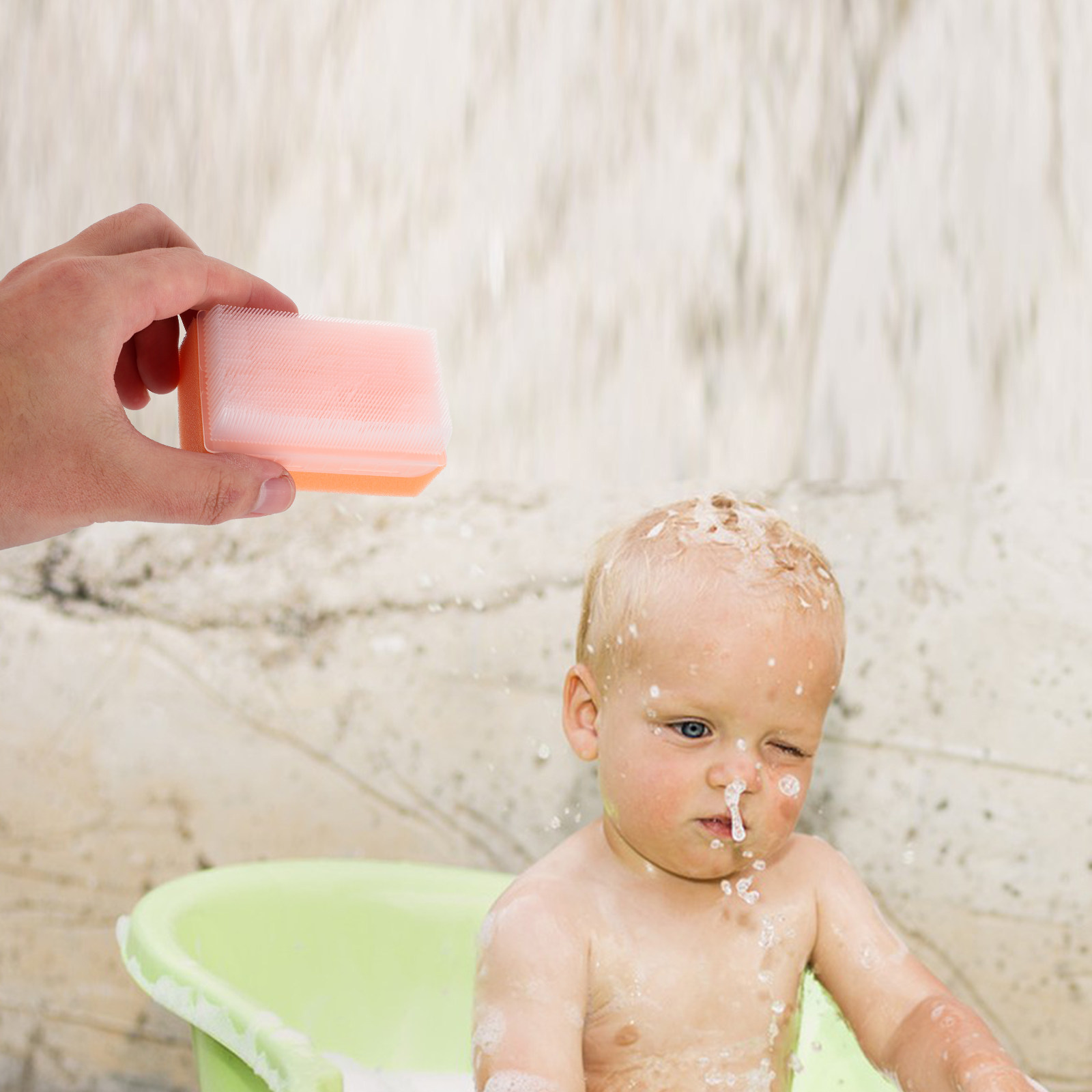 2 個ベビーウォッシュブラシスポンジ新生児用の優しい髪洗浄ツ - Hair Care For Baby のレビューと価格