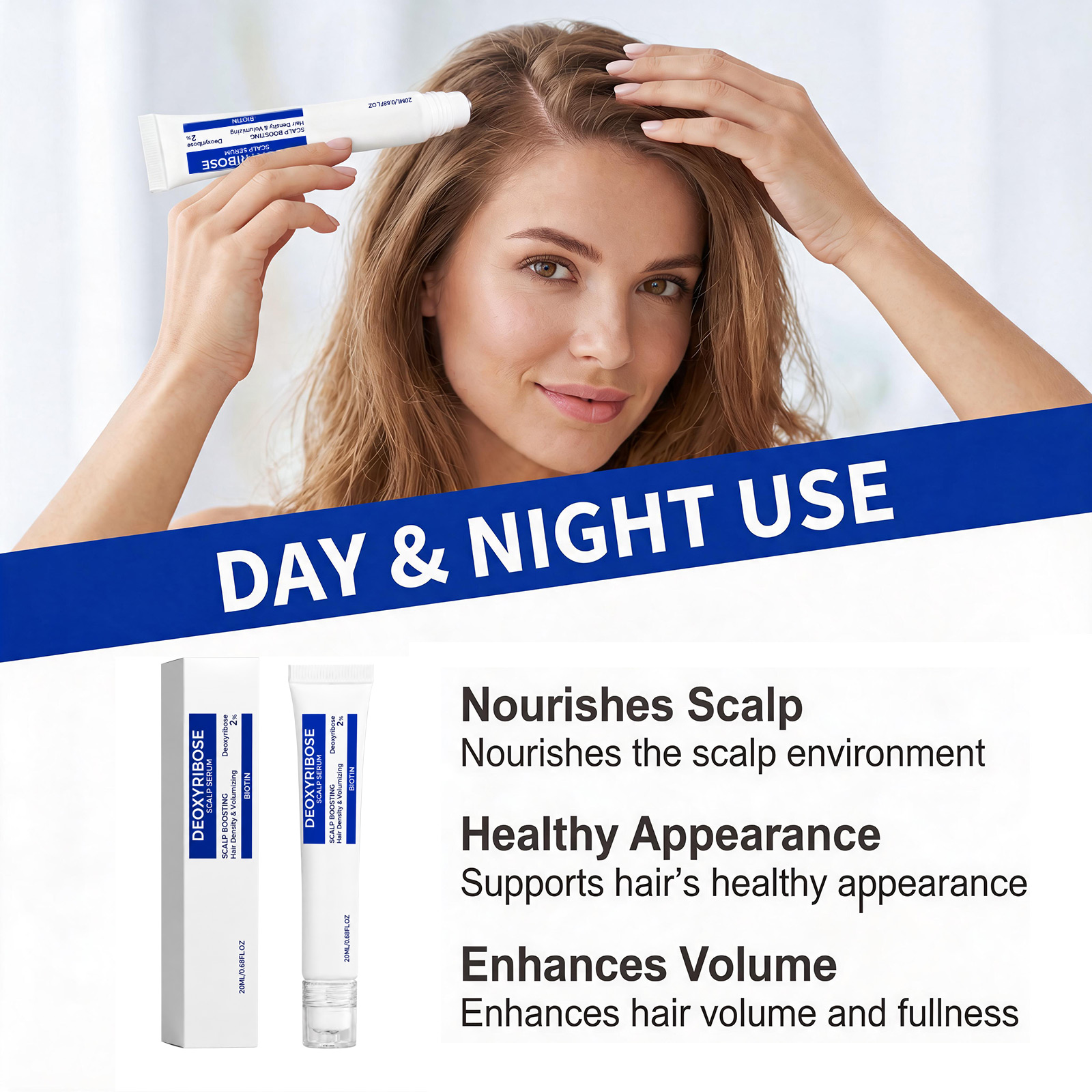 デオキシリボース配合の頭皮美容液 毛包を活性化し、より豊かな - Hair Care Hair Serum のレビューと価格
