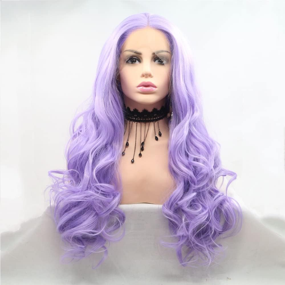 シルビア ロングウェーブのかかった紫髪ウィッグ ボディウェー - Hair Care Wavy Hair のレビューと価格