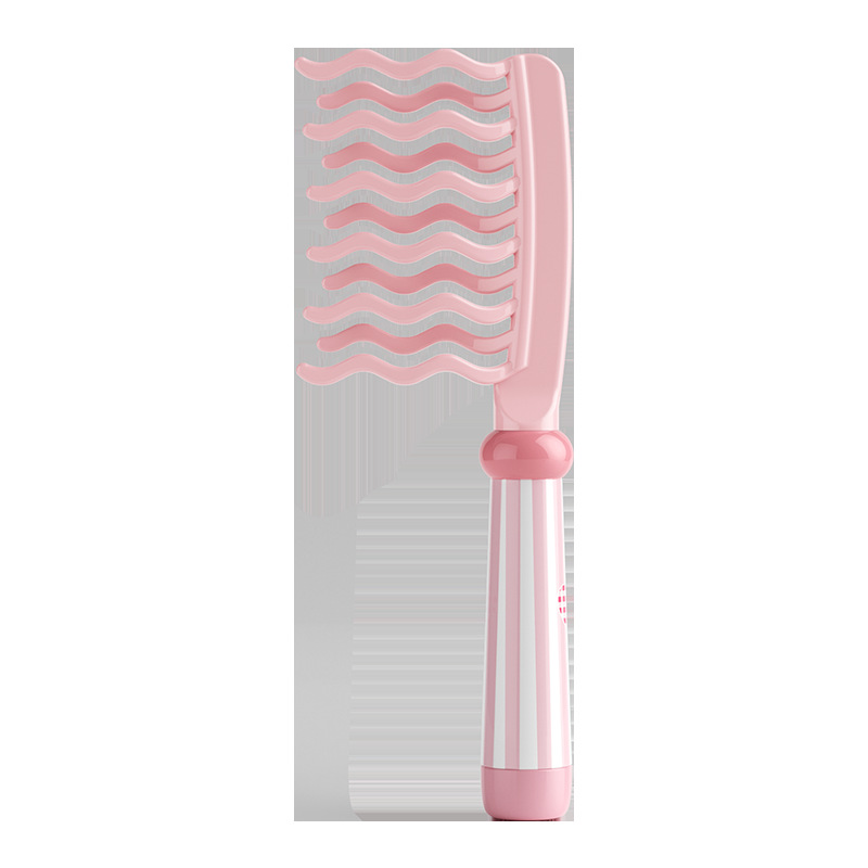 二重列波状歯ヘアスタイリングコーム、マッサージハンドル付き、 - Hair Care Wavy Hair のレビューと価格