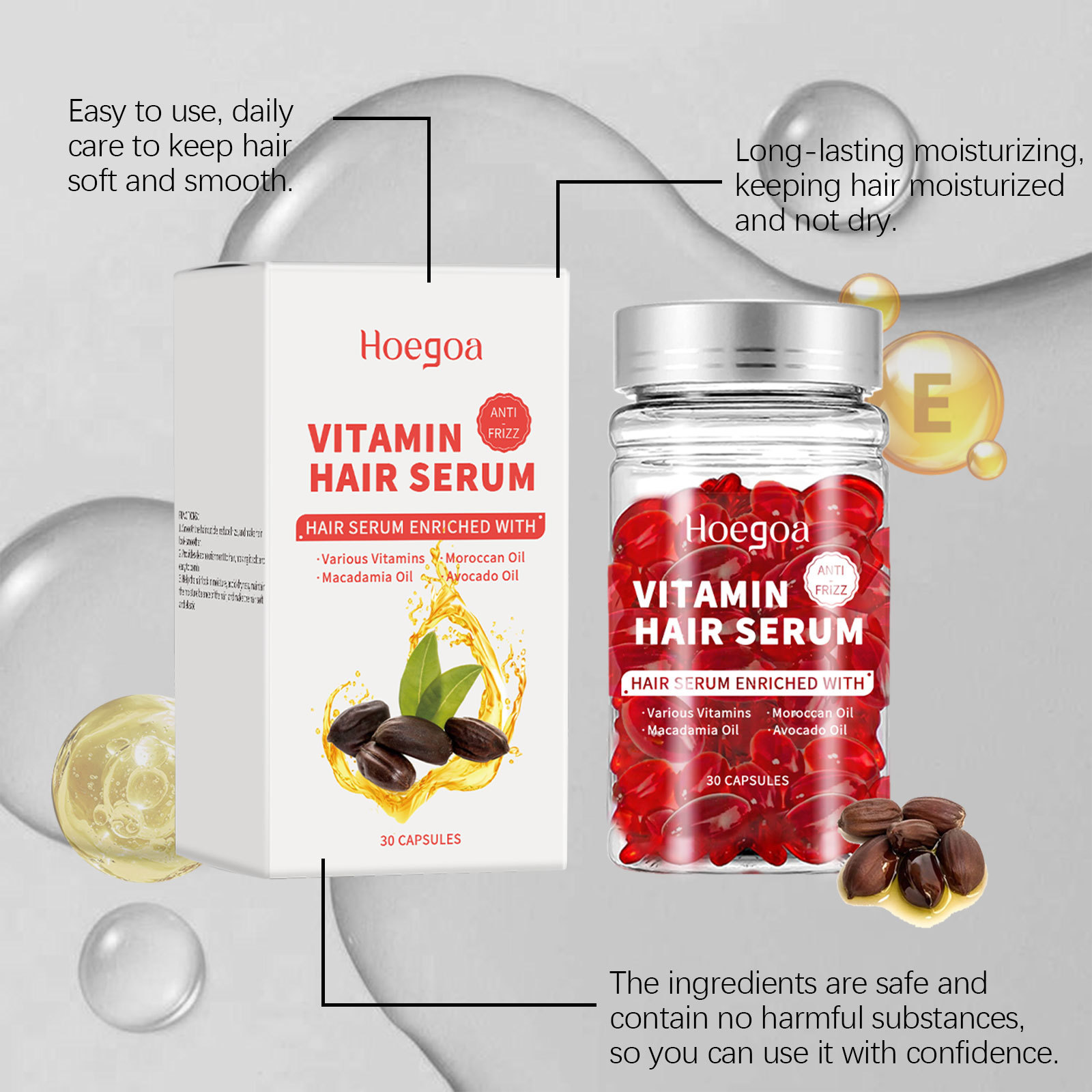 ビタミン ヘアケア セラム カプセル 再成長促進 オイルコン - Hair Care Essential Oil のレビューと価格