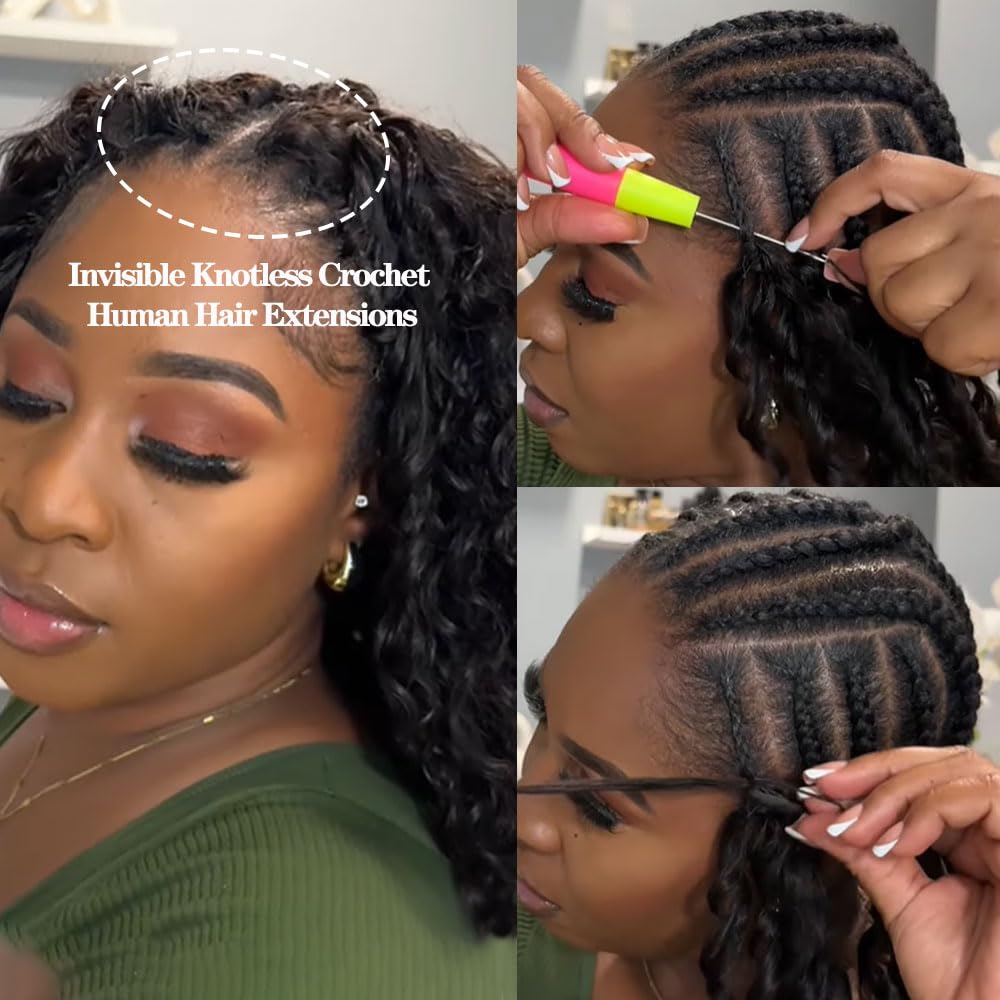 ディープウェーブクロシェ人毛エクステ　原毛50g入り　編み込 - Crochet Braiding Hair のレビューと価格