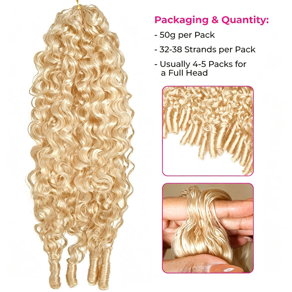 ISEE Hair 613 ブロンド クロシェヘア ビルマカ - Crochet Braiding Hair のレビューと価格